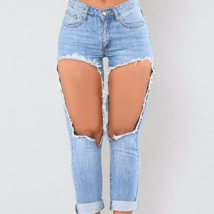 ***Sold***Publicity Boyfriend Jeans - Medium Light