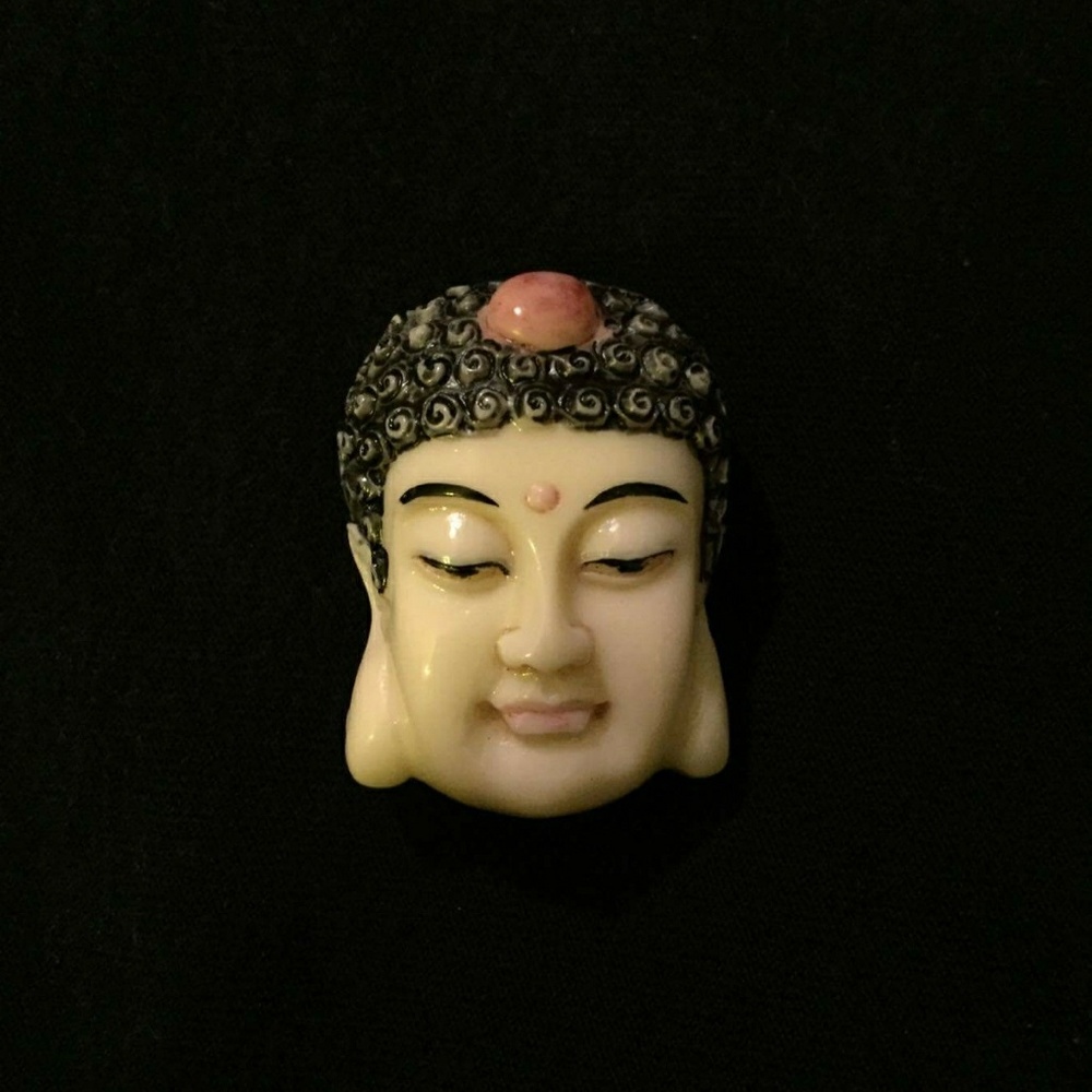 Two sided Buddha Bead