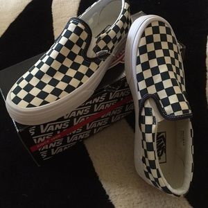 Vans navy blue slip ons 8.5 mens