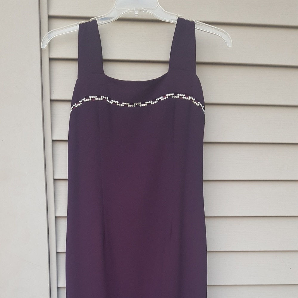 Elegant Eggplant dress