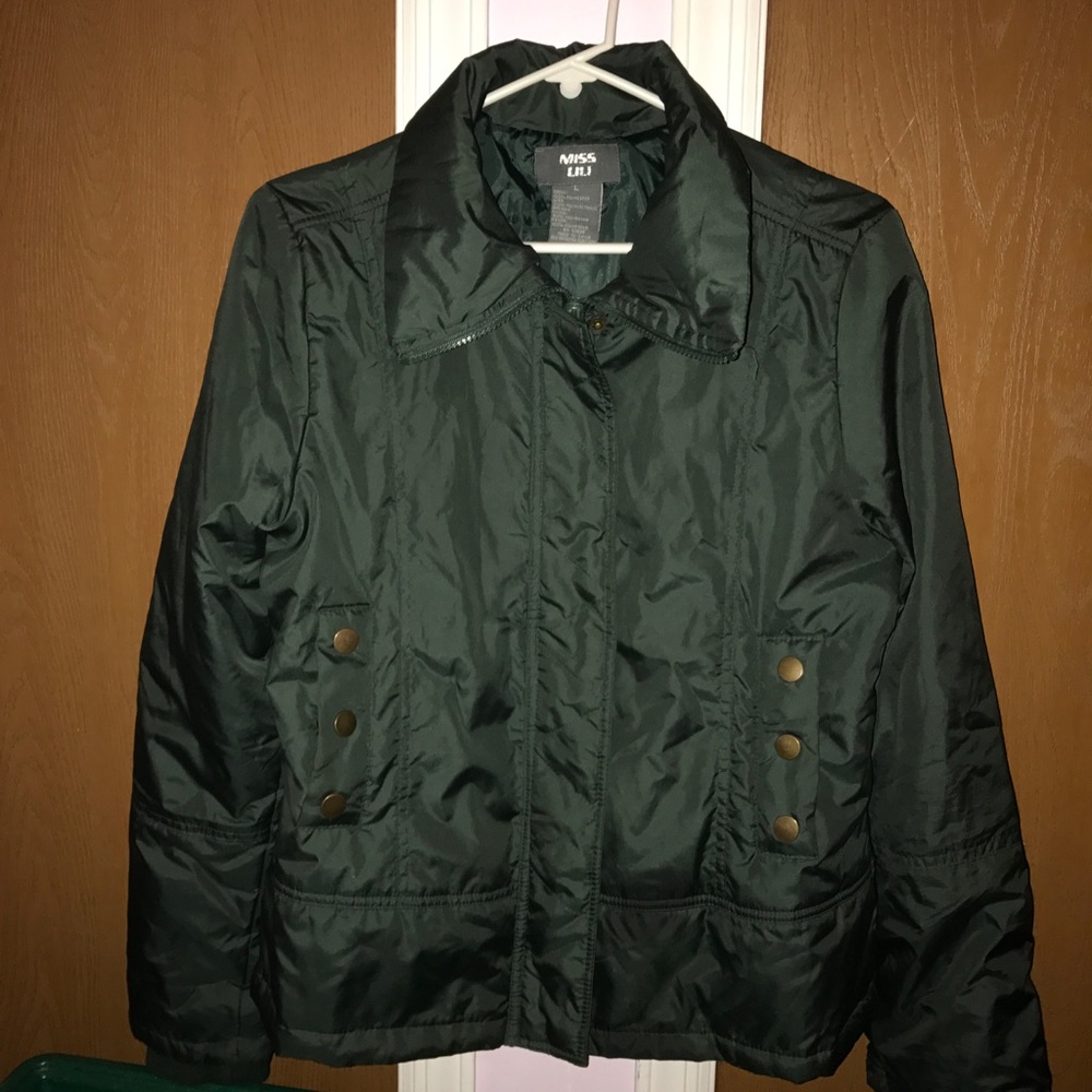Olive green bomber jacket