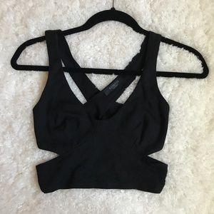 Strappy Black Bralette