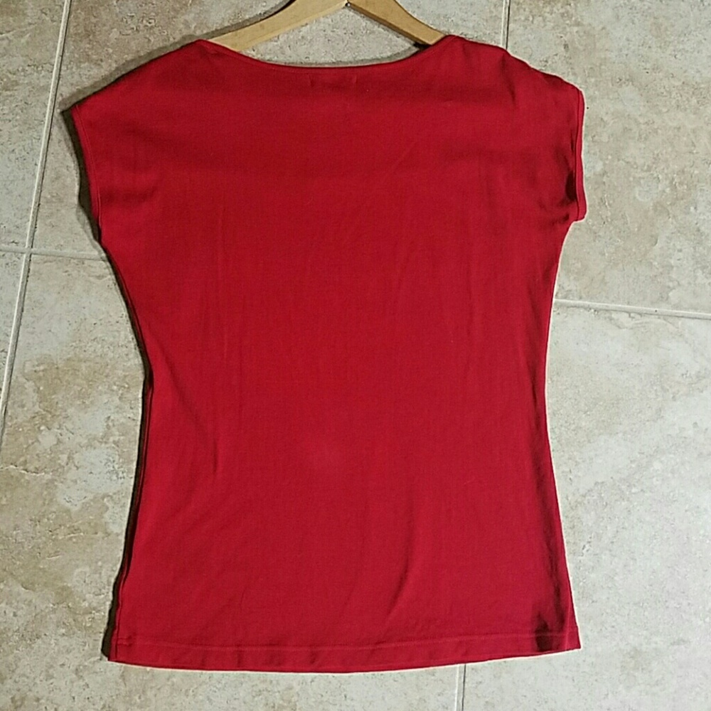 Chaps cherry red top - Picture 3 of 3