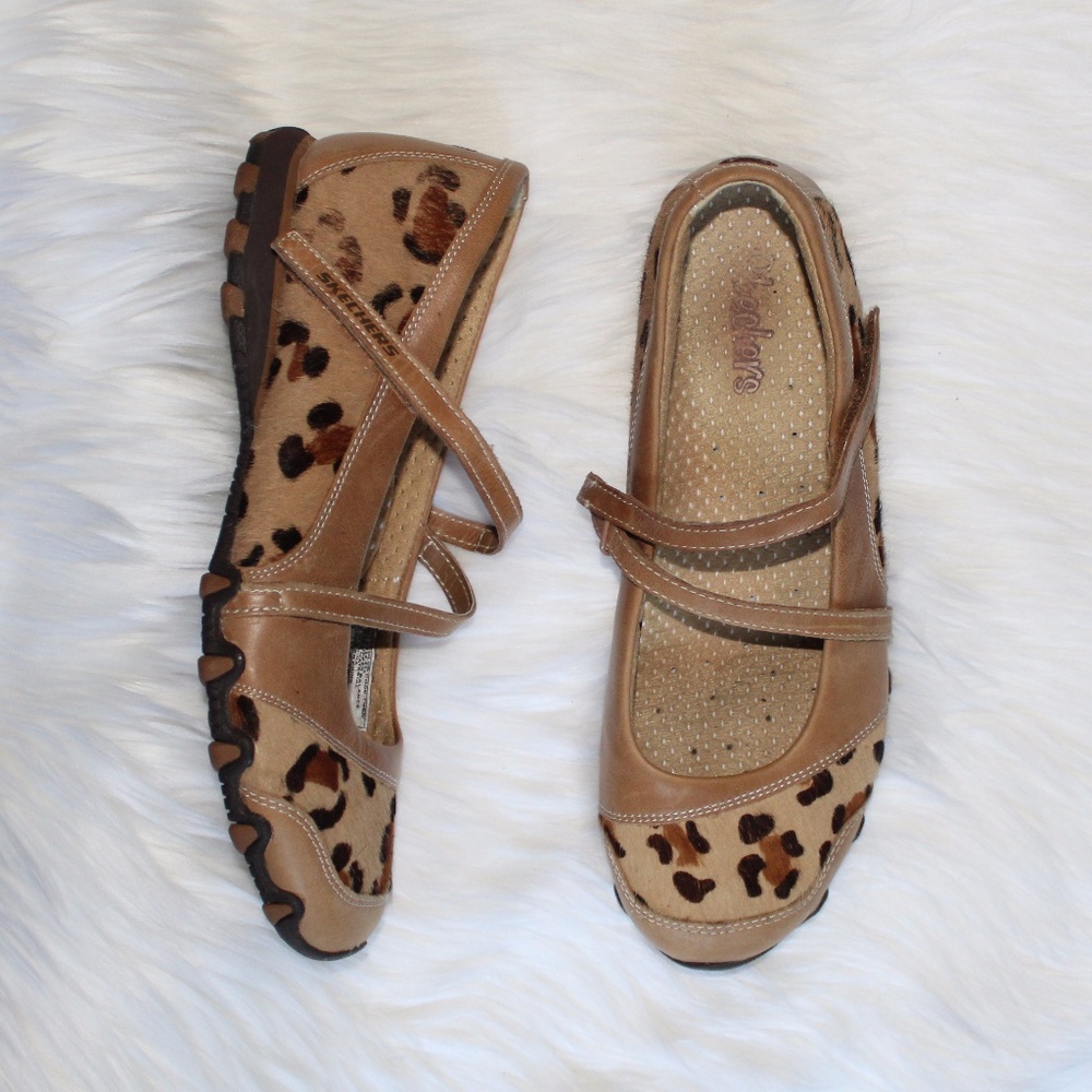 Skechers Brown Cheetah Prints Sneakers