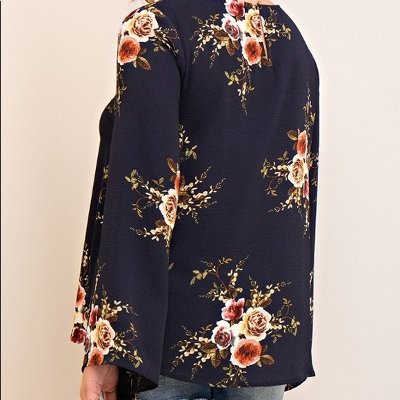 COMING SOON!!! PLUS SIZED FLORAL BLOUSE - Picture 5 of 6