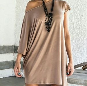 *Sold*Trendy One Shoulder Casual Dress