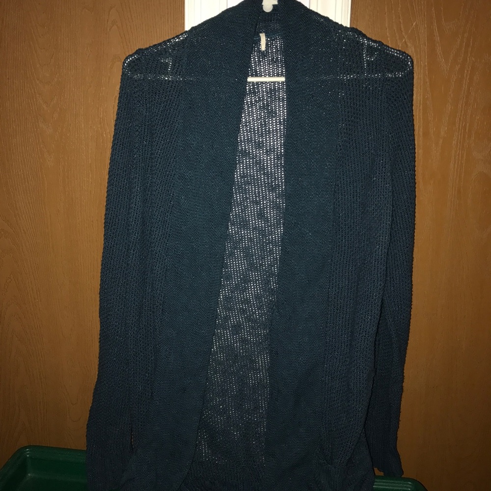 Blue cardigan
