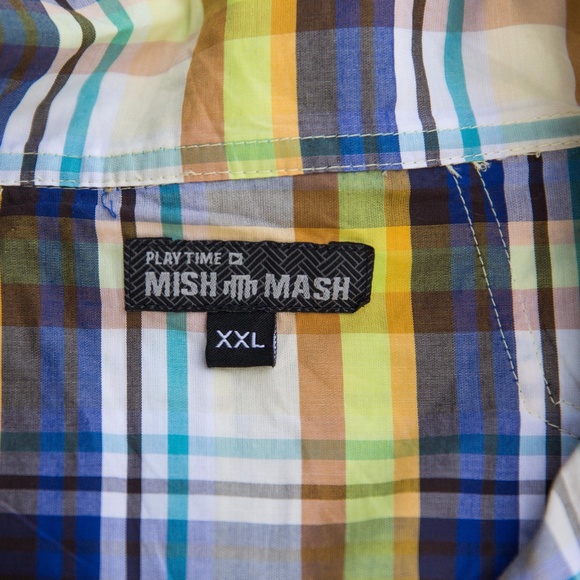 Plaid Tailored Shirt Mish Mash Prague XXL - Picture 4 of 7