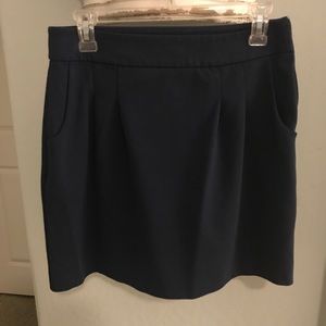Navy blue miniskirt