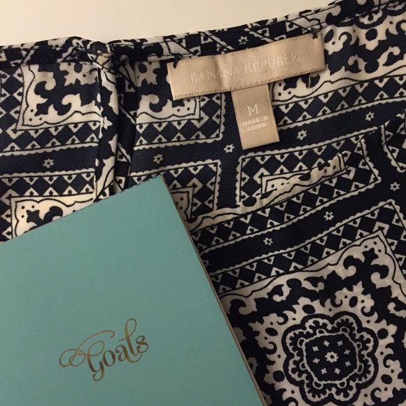 Blue Patterned Blouse - Picture 3 of 4