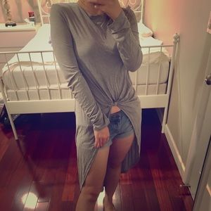 Zara gray cute top