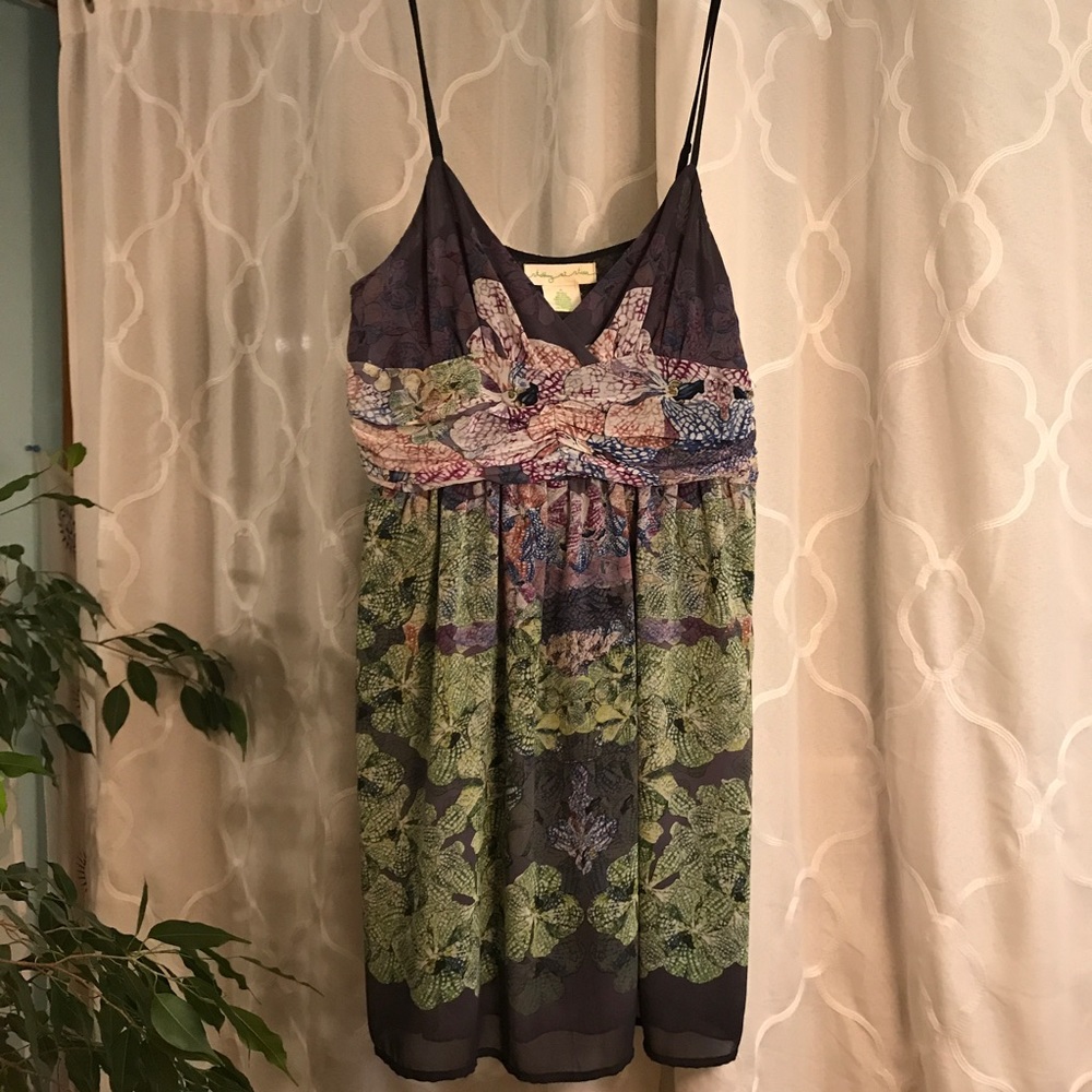 UO cute flowy tank top dress with unique print