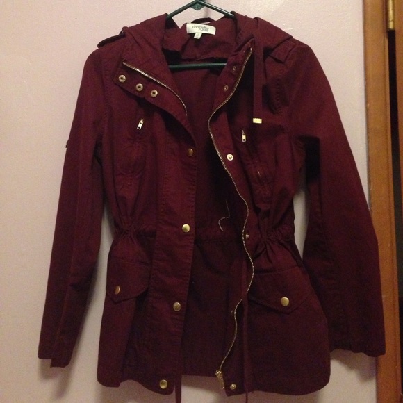 maroon army jacket