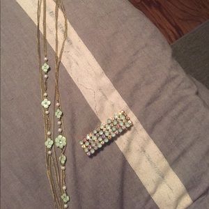 Necklace and matching bracelet
