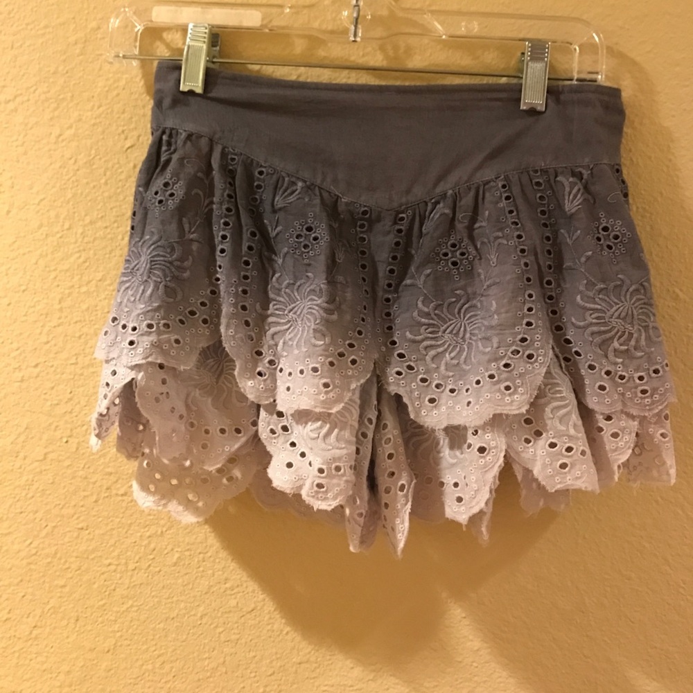 Ombré eyelet free people shOrts XS