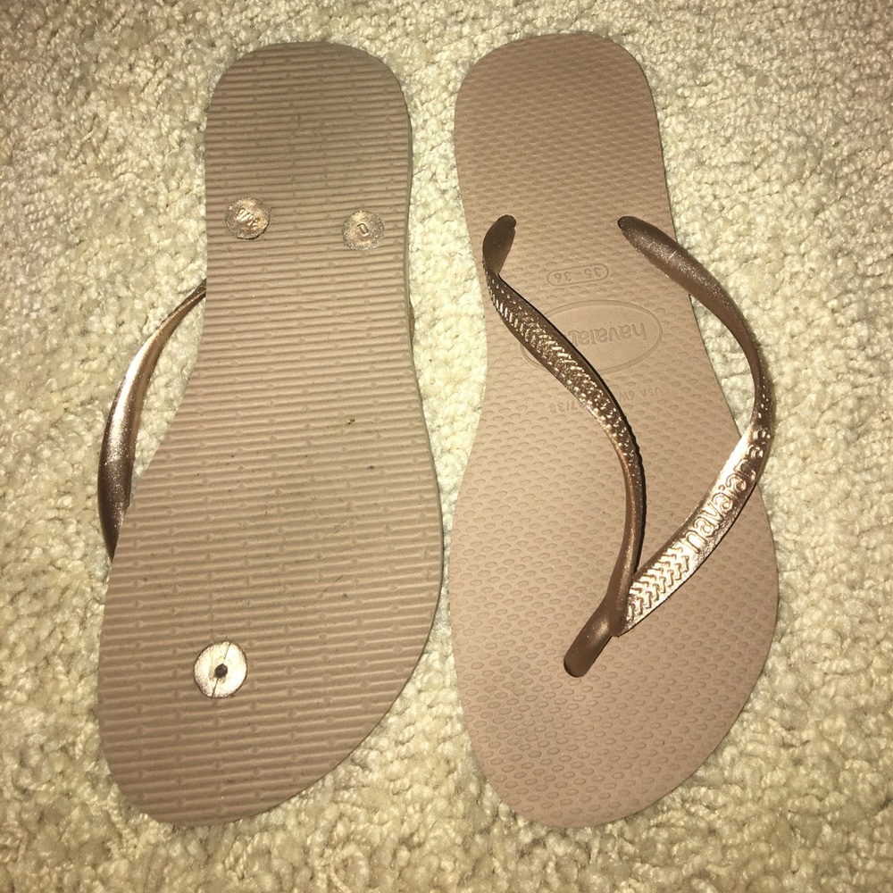 Havaianas gold sandal