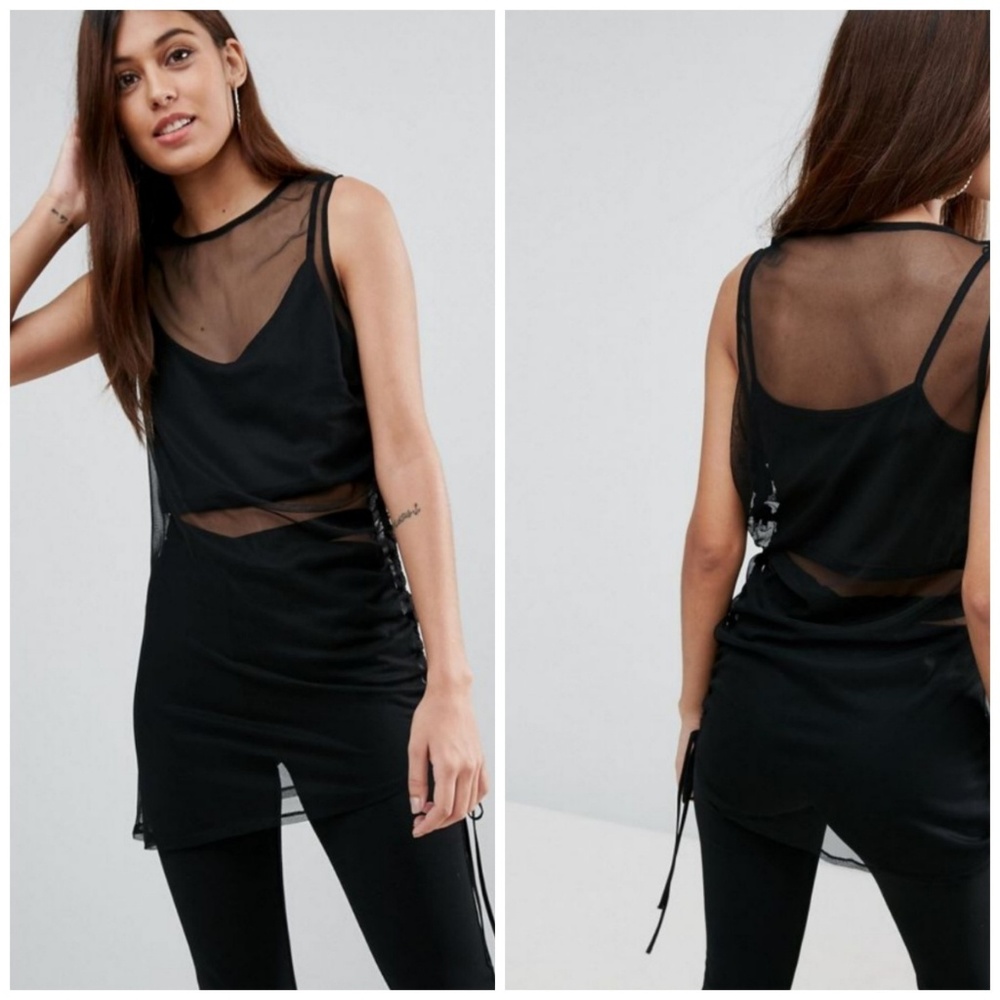Mesh Crop Top