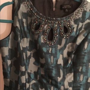 Shades of blue/green/gray.