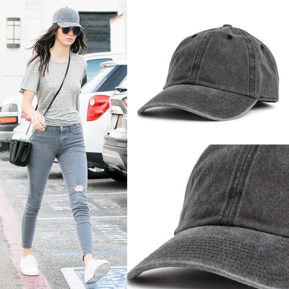 Evette Encounters Accessories - |ATHLEISURE CHARCOAL VINTAGE CAP|