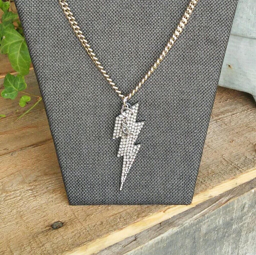 Authentic rare Coach Lightening Bolt Pendant Neckl