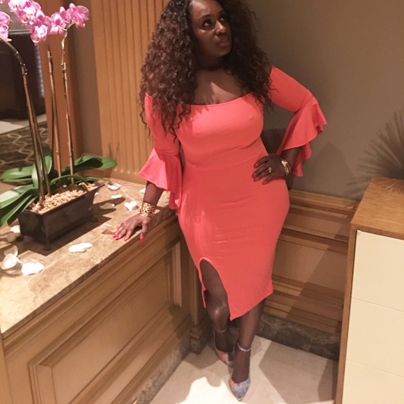 The Pink Flamingo Midi Dress - Picture 2 of 2