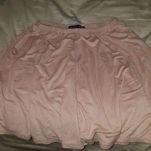 Brandy Melville suede pink skirt