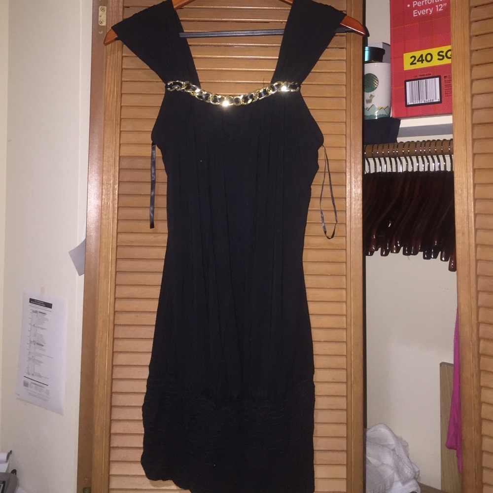 Sky Black Short Dress MEDIUM