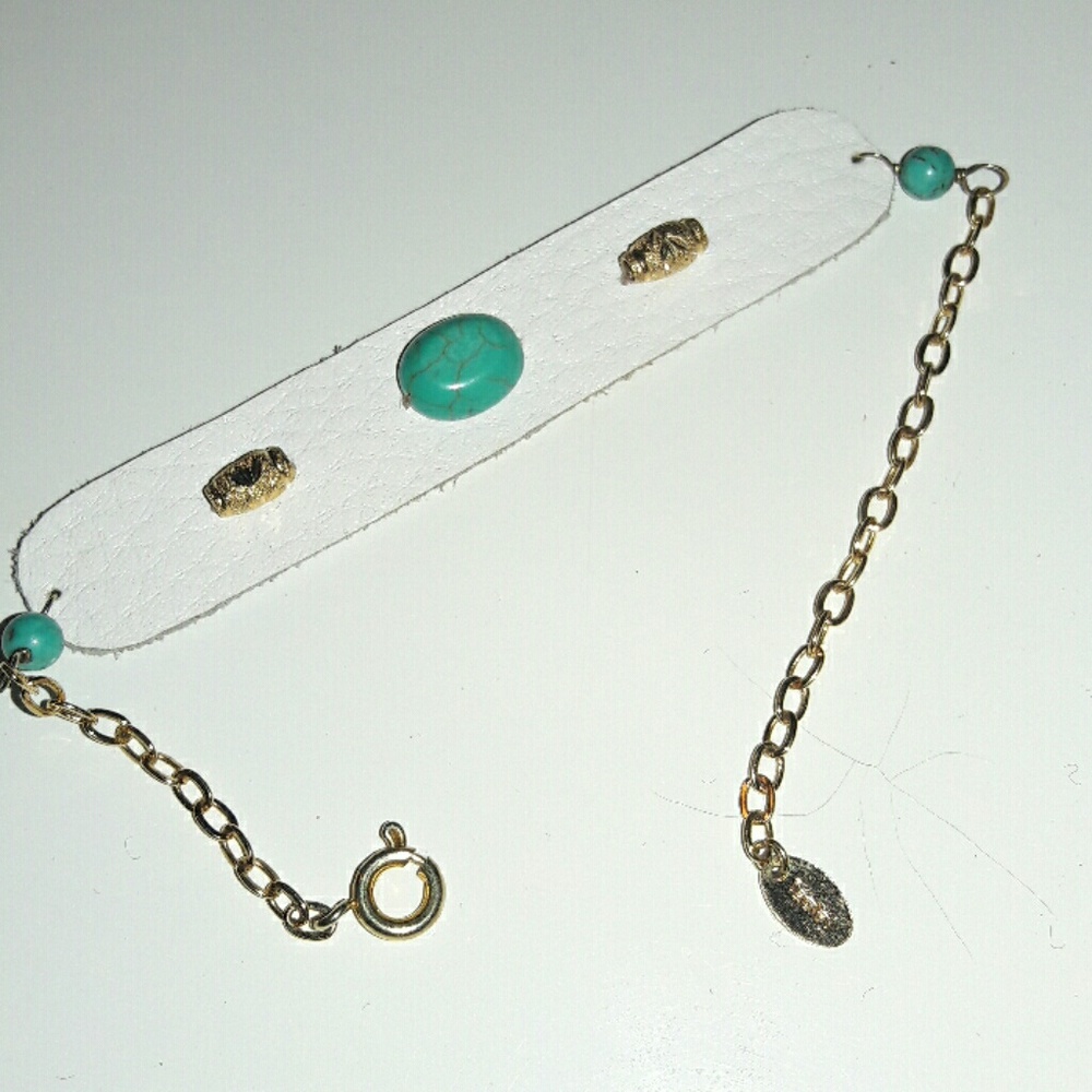 Gold plated with gemstone bracelet