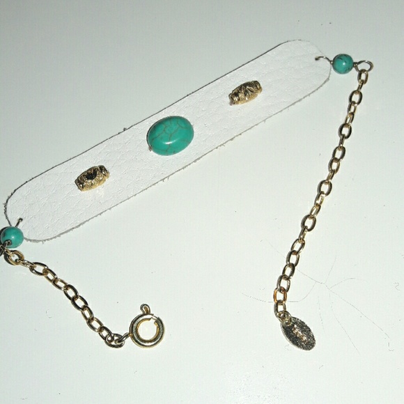 Gold plated with gemstone bracelet - Picture 1 of 7
