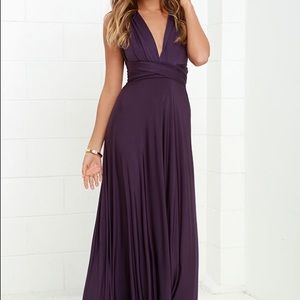 Purple convertible dress