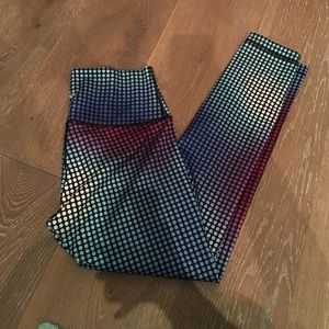 High Rise Lululemon Polka Dot Multi Color Leggings