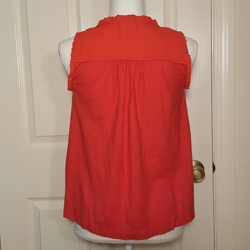 Meadow Rue Anthropologie Ruffle Tie Tank Top - Picture 4 of 8