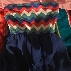 Short strapless dress