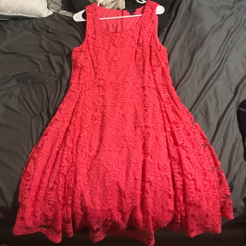 Torrid coral lace dress