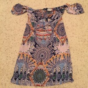 Boho off the shoulder dress