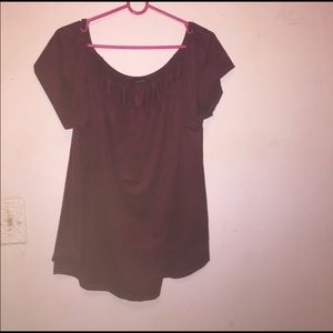 Off the shoulder wet seal 3x top