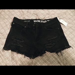 Volcom brand jean shorts