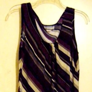 NWOT Striped Sleeveless Asymmetrical Dress 12