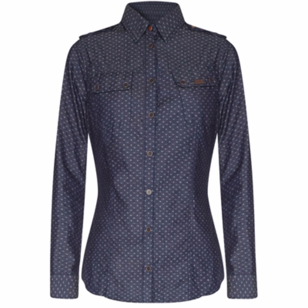 Barbour International Banavie Shirt Denim Blue