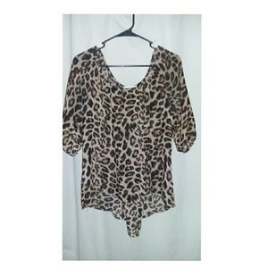 Lepeord print blouse