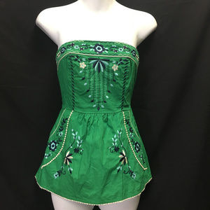 Anthropologie Vanessa Virginia green top size 0