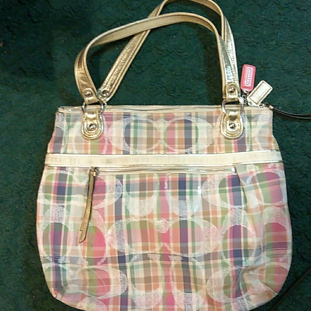 SOLD***** PLAID COACH Bag