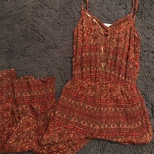 Tribal red jumpsuit