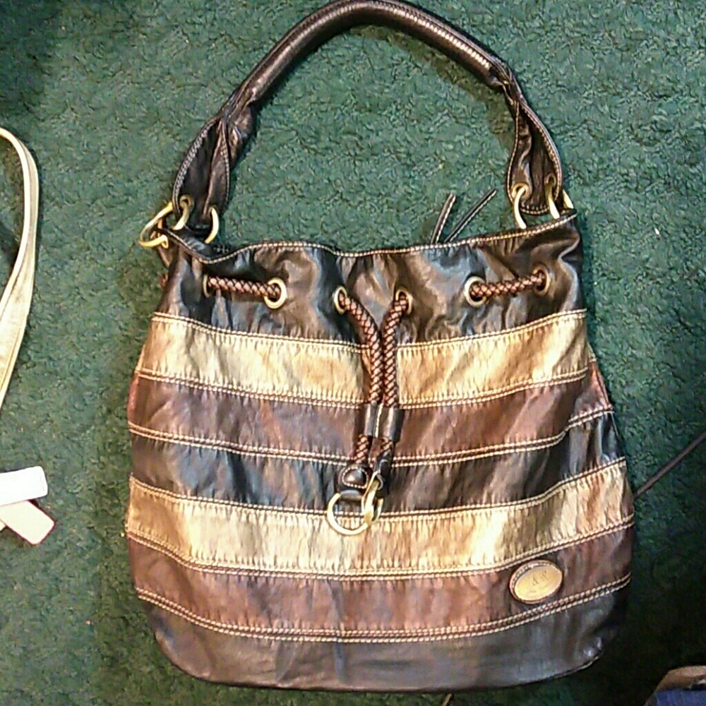 SOLD*****Striped purse
