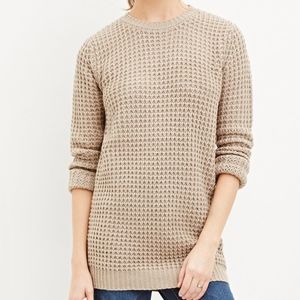Forever 21 Loose Knit Long Hemmed Sweater