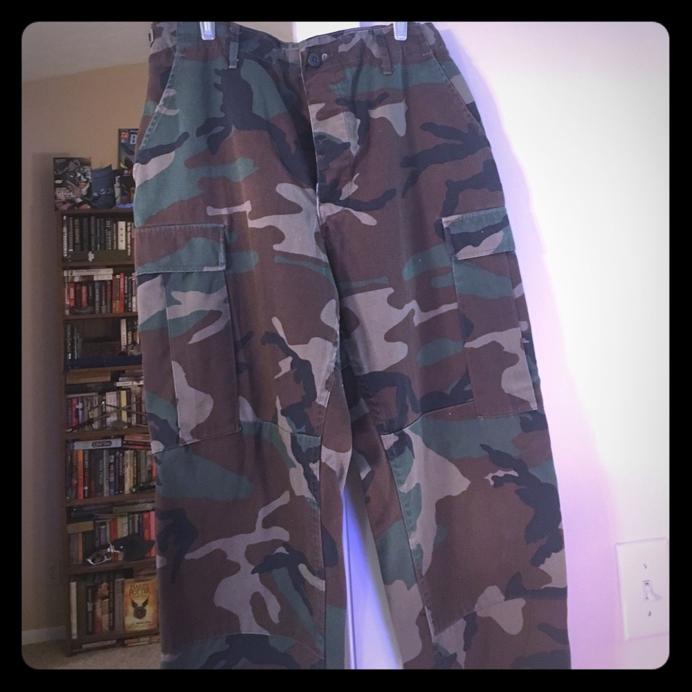 Camouflage cargo pants