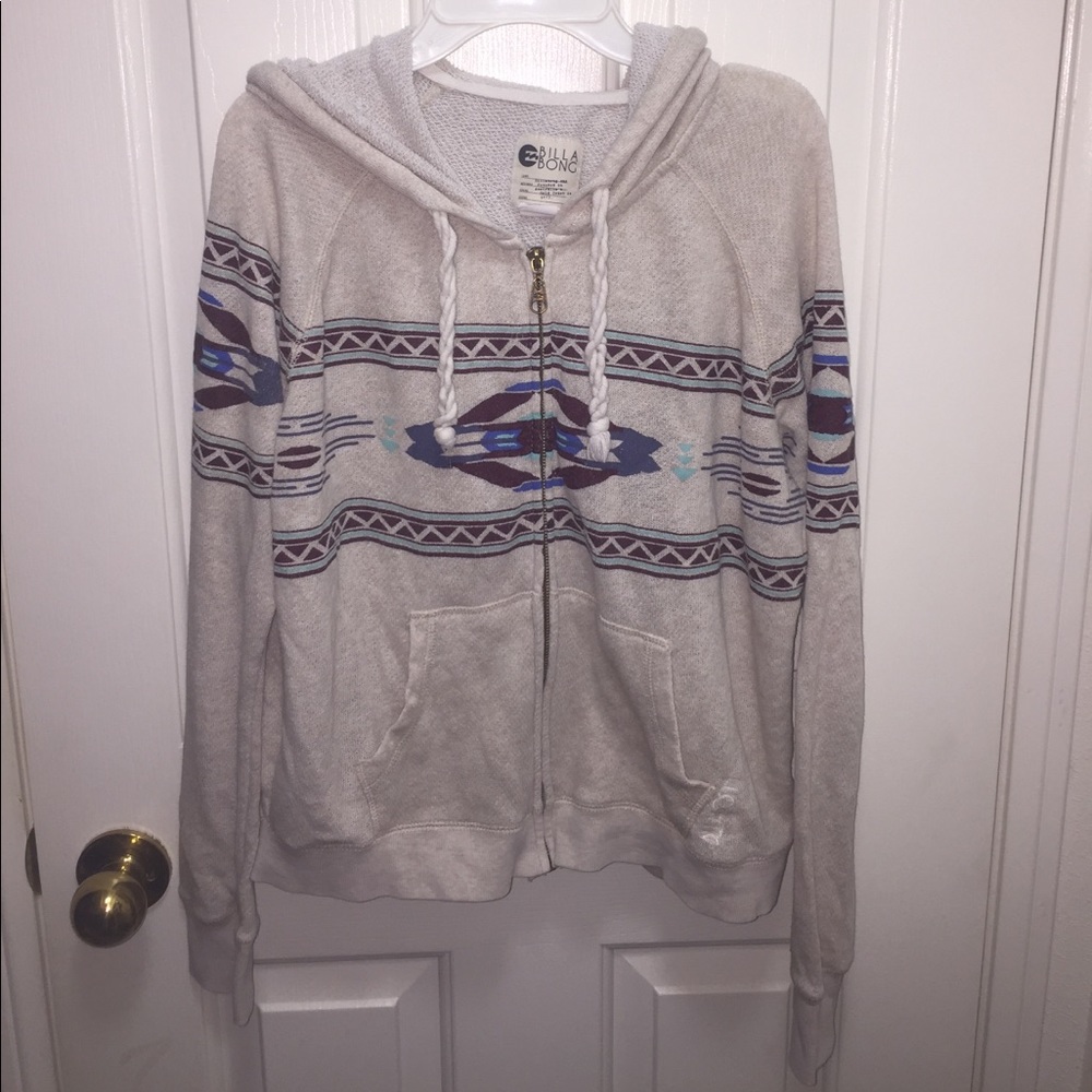 TAN TRIBAL ZIP UP