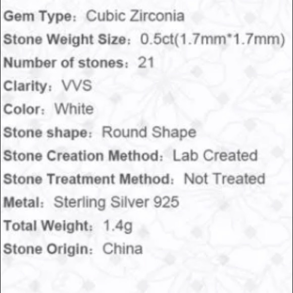 Sterling Silver CZ Clover Ring - Picture 7 of 7