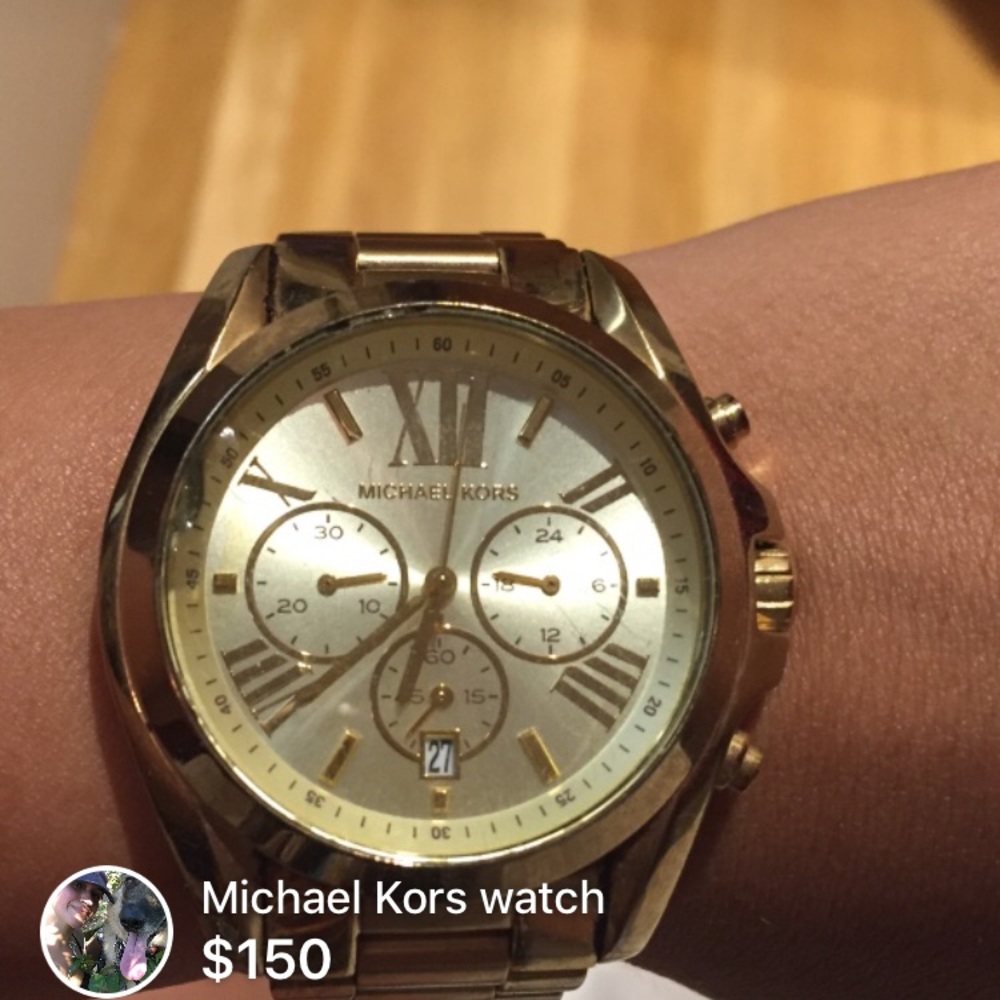 Gold michael kors watch