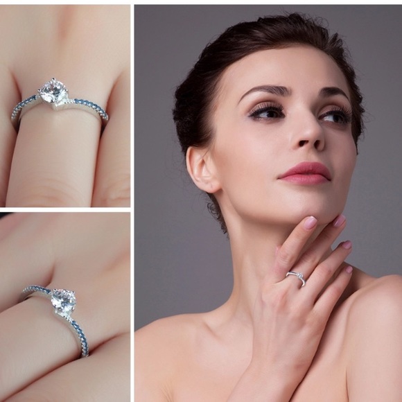 Blue Nano Sapphire Sterling Silver Ring - Picture 6 of 8